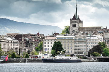 Cityscape of Geneva, Switzerland